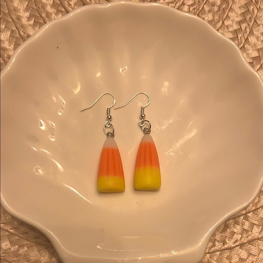 Orange and Yellow Gradient Dangle Earrings